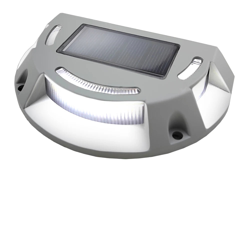 LED Outdoor Semicircle Solar Deck Light Waterproof IP65 Aluminium Solar Street Light with Light Sensor