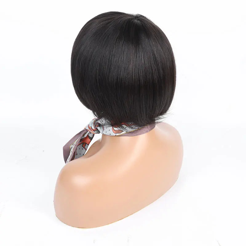 Mayqueen Wholesale Human Hair Lace Front Brazilian Summer Short Bob Straight Wig 13x1 Single Donor Hair Human Hair Wigs Lace