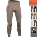 Men's Compression Pants with Pockets Athletic Leggings for Running Gym Basketball Quick Dry Tight Pants