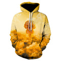 Men's Oversize Thick Anime Graphic Hoodie Sweatshirt Custom Logo 3D Printed Knitted Pattern OEM/ODM Design