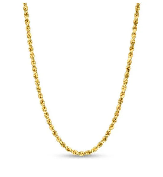 Minimal Jewelry Vintage Gold Twist Rope Chain Necklace for Women for Women