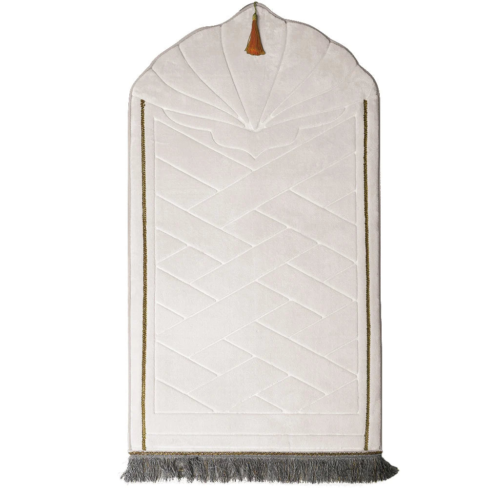 Janamaz Islamic Prayer Mat Muslim Beautiful Turket Prayer Mat Antislippery Embroidery Color Square Flannel Muslim Gift