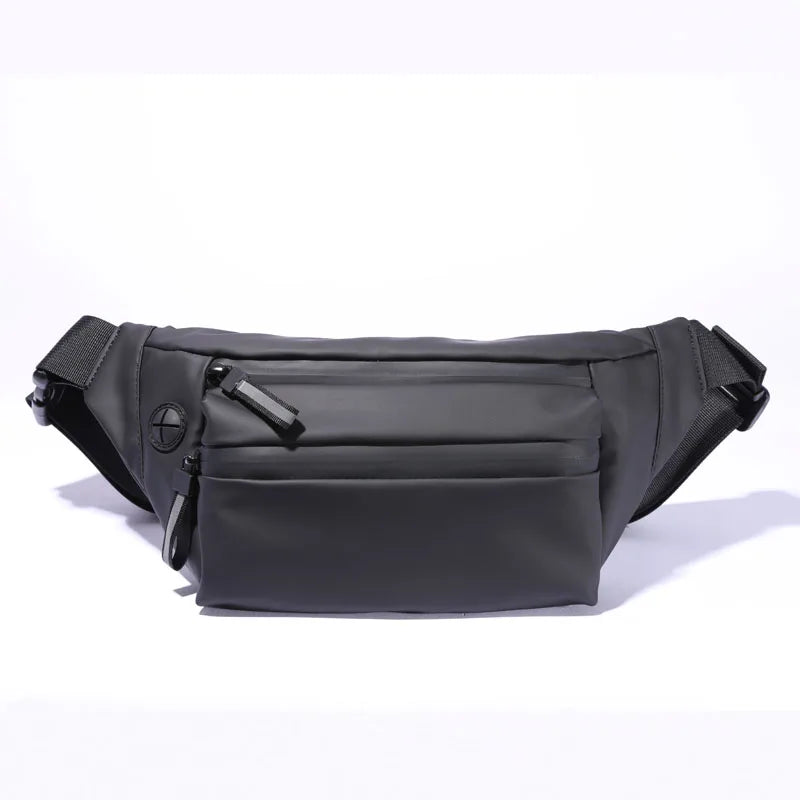New Custom Design PU Waist Bag Waterproof Mobile Ohone Chest Bag for Men Outdoor Sports Running Belt Bumbag