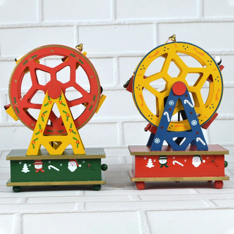 Christmas Ferris Wheel Mini Animated Carnival Music Box for Kids Christmas Gifts