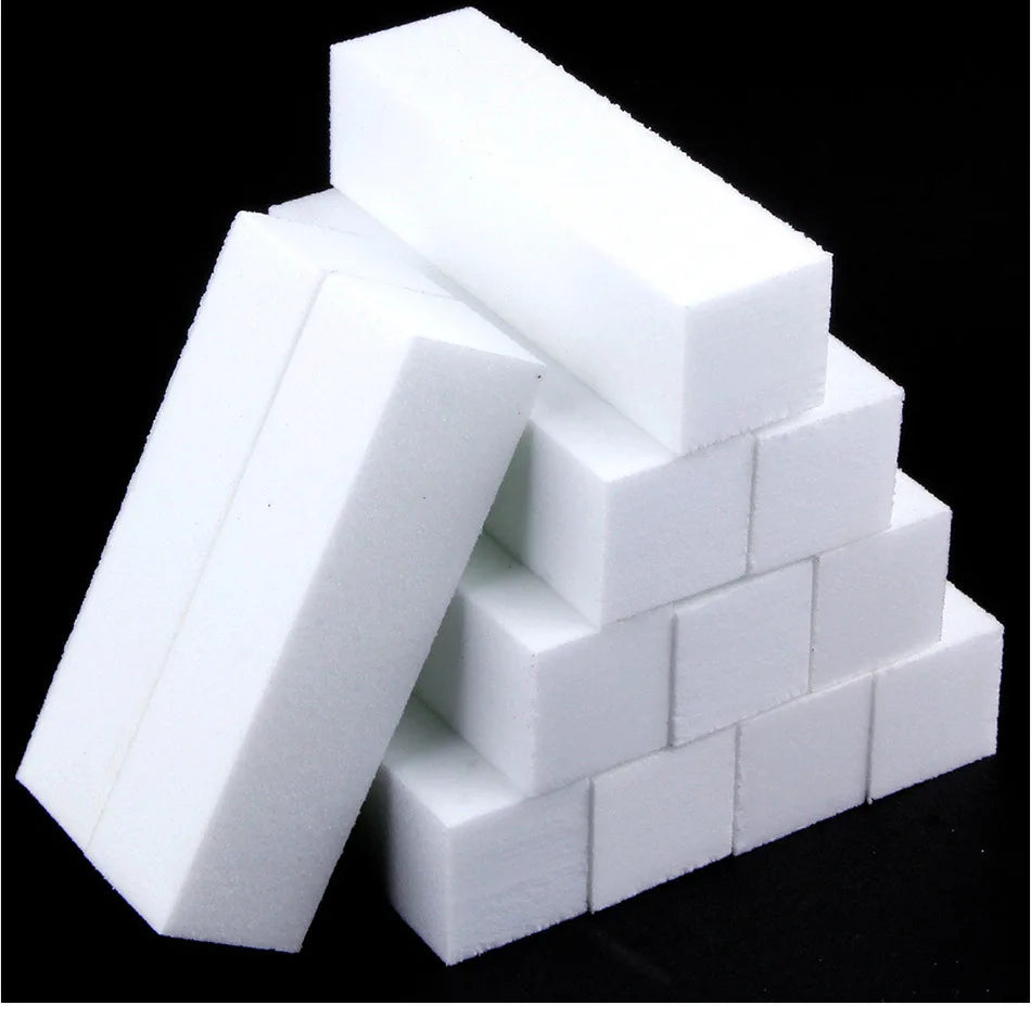 Wholesale Mini White Nail Buffer 6-Way Pedicure and Manicure Sanding Tools Sponge Nail Art File and Buffer Blocks