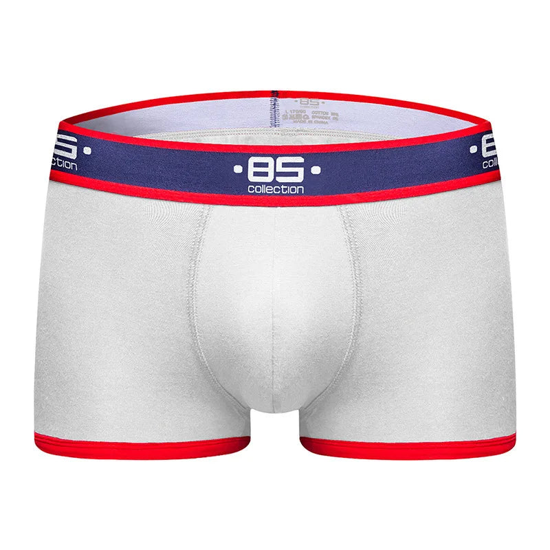 GZADN-BS138 High Quality Men's Fashion Color Patchwork BOXER BRIEFS Sexy Underwear Men's Breathable Briefs