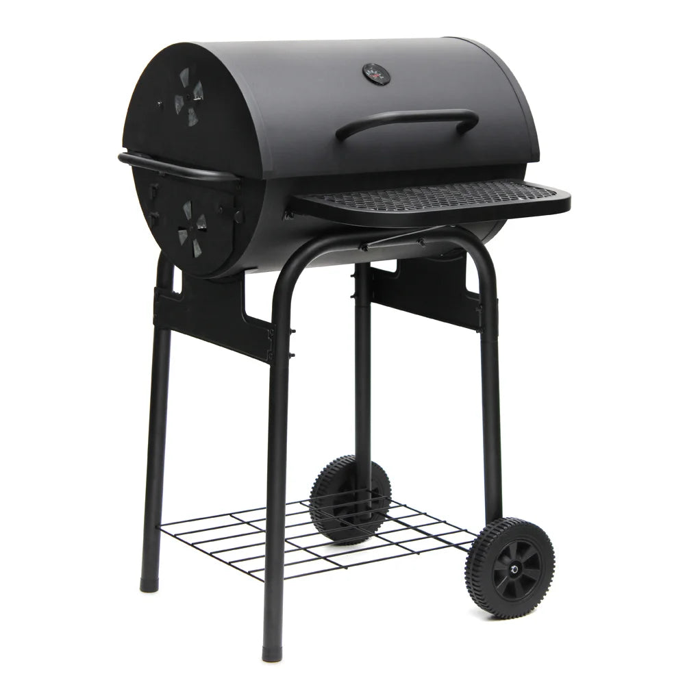 Premium Outdoor BBQ Grill Barrel Pellet Smoker Factory Wholesale Steel Material Powder Coated Finish