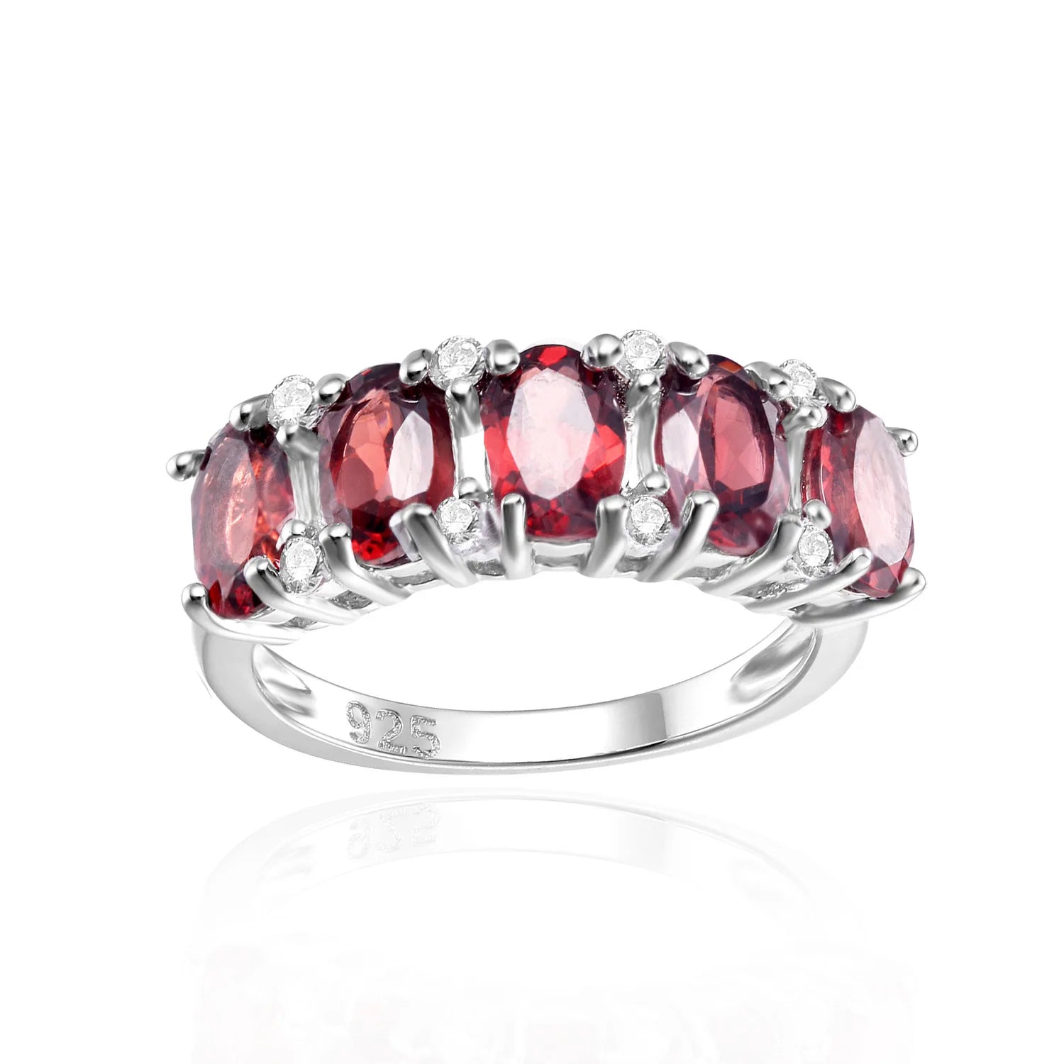 S925 Sterling Silver Oval Cut Natural Tourmaline Ring Rhodium Plated Classic Luxury Design Womens High-end Fashion Gemstone