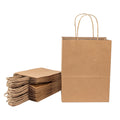 Ready to Ship Classic Style Brown Kraft Paper Shopping Bags with Custom Logo Wholesale Customized Options