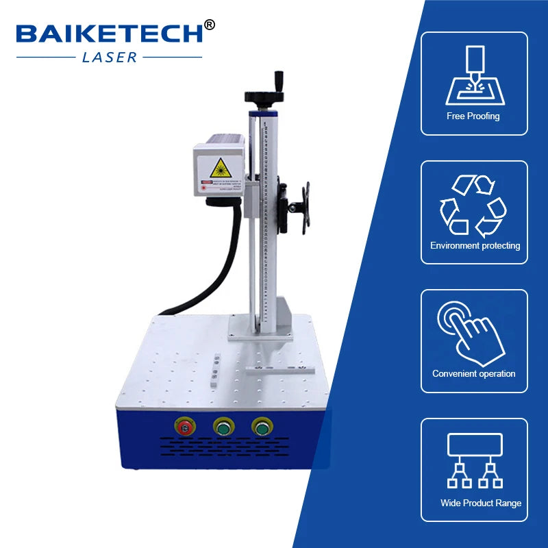 50w Laser Engraver Desktop Handheld Fiber Laser Marking Machine for Plastic Leather Wood Engraving Cutting Machine