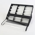 2 Lids Counter 18 Slot Optical Shop Eyeglass  Eyewear Spectacles Glasses Display Organizer Box Suitcase