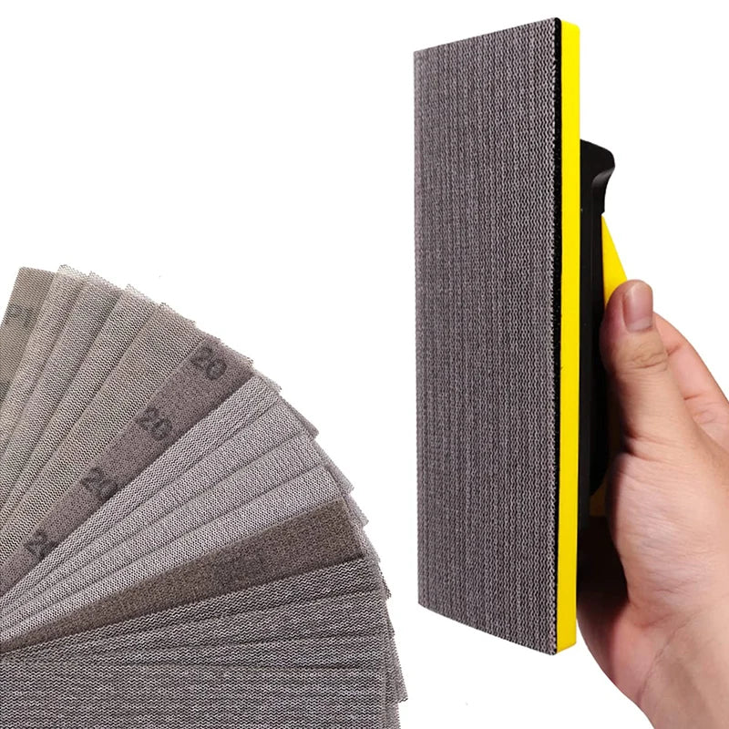 Mesh Abrasive Papers  5inch P120 Hook and Loop Dust Free Anti-Blocking Mesh Sanding Screen Abrasive Sandpaper for Wood