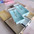 OEM Printed Eyelash Packaging Box Nude Blue Pull Out Lashbox Private Label Drawer Lashes Boxes for Mink Strip Lash