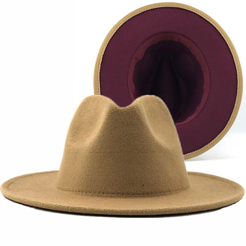 Best Classic Man Autumn Winter Wide Brim Premium Real Wool Fedora Hats Jazz Hat Women