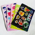 Custom Die Cut Logo Reflective Effect Rainbow Glitter Hologram Holographic Sticker