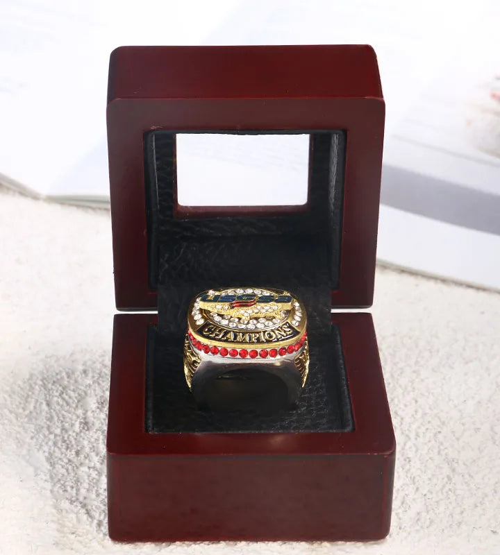 Custom Hip Hop logo Sports Ring Design Men's Diamond Custom Youth Football Baseball Championship Ring