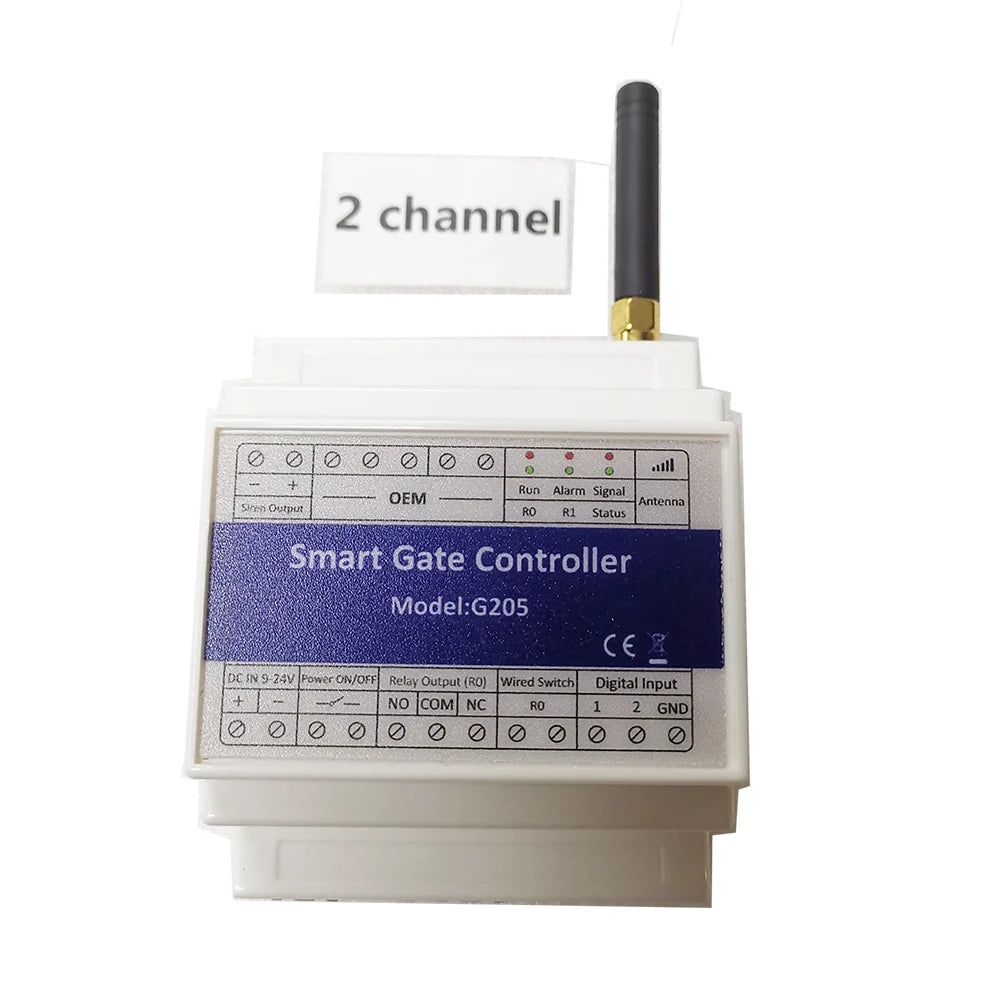 200 Users GSM Gate Opener G205 4G SMS Call Remote Control Single Relay Switch Smart Gate Controller