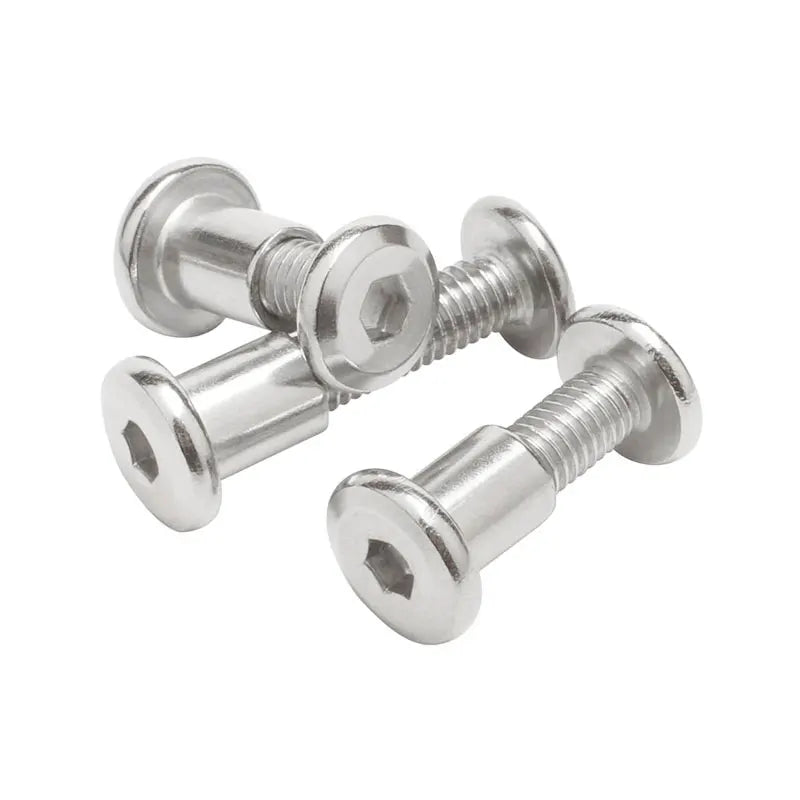 M3 M4 M5 M6 M8 Stainless Steel Plain Finish Hexagon Socket Head Screw Bolt Round Flat Head Stud Chicago Screws