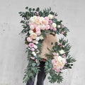 Hot Sale Arch Shelf Background Iron Decorative Flower Stand Lawn Gold Mori Wedding square Arch Shelf