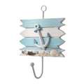 Mediterranean Wall Decor Hooks Wood and Iron Coat and Hat Creative Small Home Accessories