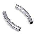Jewelry Findings Stainless Steel DIY Bracelets Tube Hollow Bend Elbow Pipe Accessories