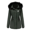 Custom Design Breathable Windproof Long Hooded Fleece Polyester Women's Winter Parkas