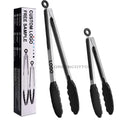 Custom Logo Kitchen Food Tongs Stainless Steel Kitchen Clamps Silicone Kitchen Tongs Food Tongs