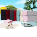 Luxury Gift Printed Wholesale Velvet Jewelry Pouch Button Closure Modern Customized Jewelry Gift Bag Rings Bracelets Earrings