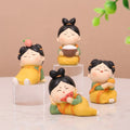 4 Shapes Available Cartoon Cute Mini Freedom Matching Ancient Ladies Creative Car Cake Baking Home Desktop Decorative Ornaments