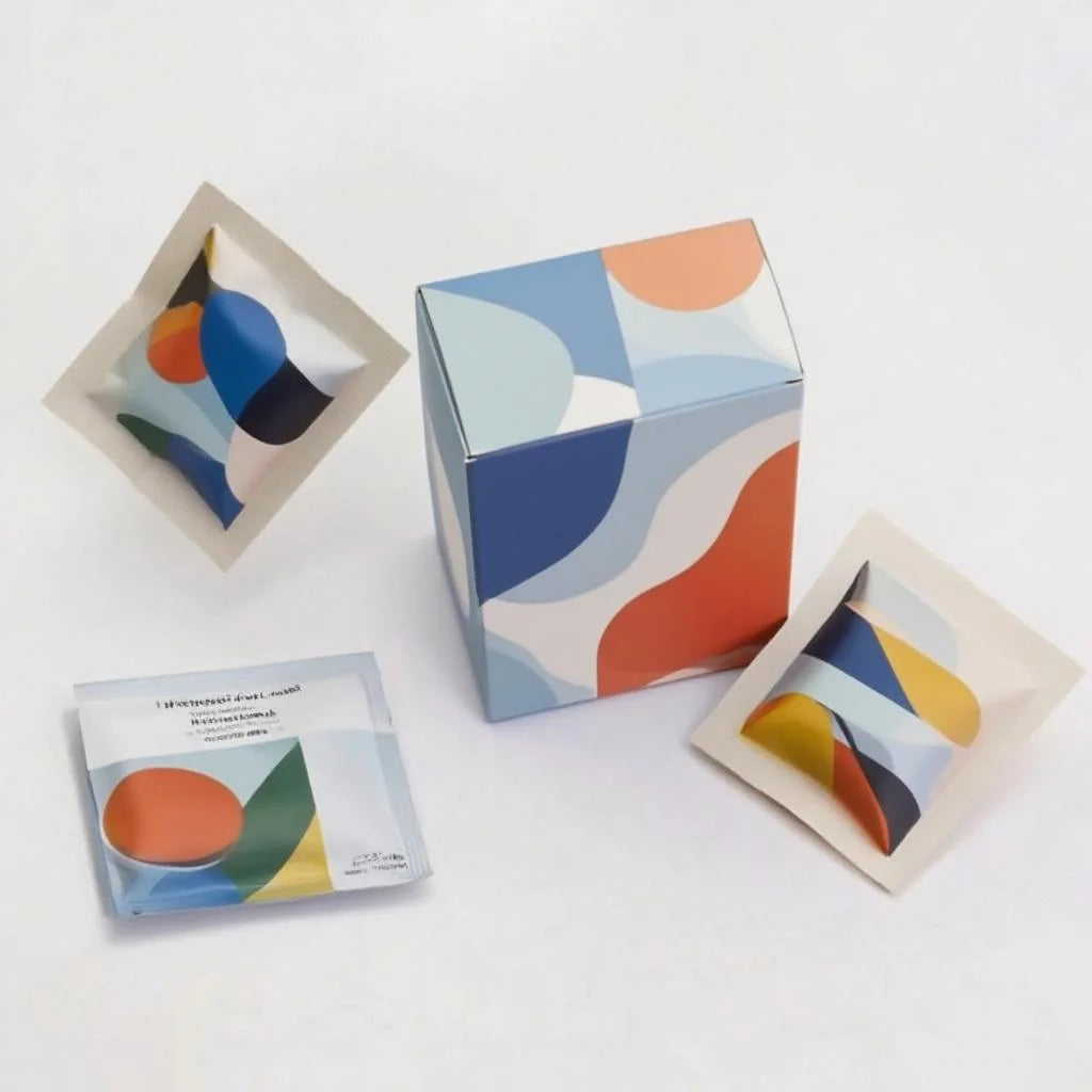 3 Side Aluminum Seal Printing PE Packing Printed Pouch Custom Logo Packaging Plastic Tea Bag