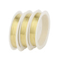 0.2-1mm Gold/Silver/Rose Gold Thin Metal Beading Wire for Jewelry Making Copper Wire Accessories