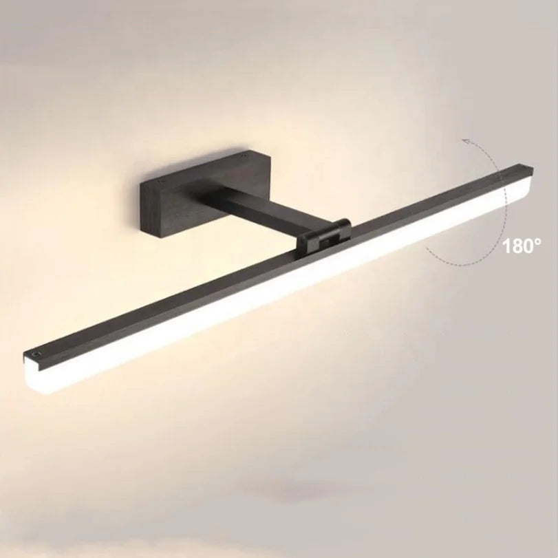 Modern 12W Led Waterproof Aluminum Light Led Bathroom Mirror Front Lamp Wall Surface Mount Make up Vanity Light