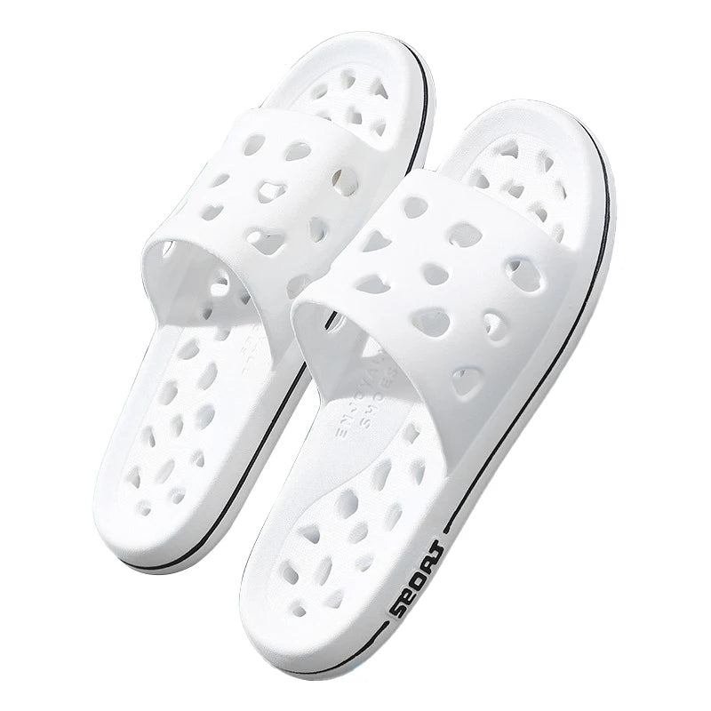Greatslides Hotel PVC Slippers WholesaleNew Style White Flat Comfortable Slide Sandals WomenBathroom Slippers Casual Sandals