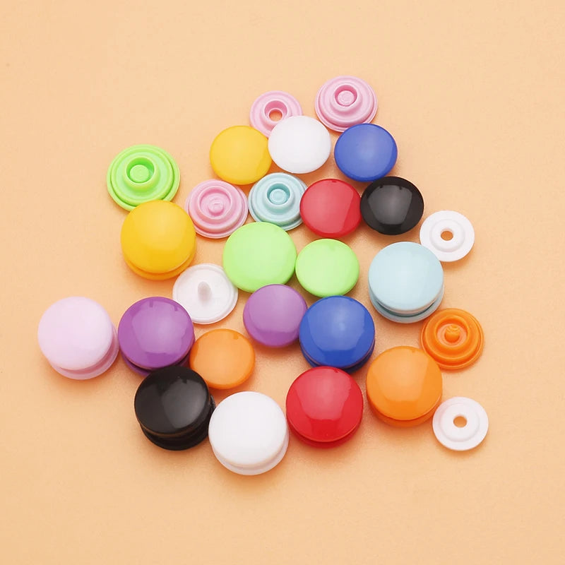 Wholesale Colorful Fastener Button T3 T5 T8 Plastic Snap Buttons for Clothing
