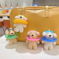 Kawaii Stuffed Animals Cartoon Cute Doll Bag Pendant Accessories Keyring Gift Toy Swimming Ring Teddy Dog Plush Charm Keychain