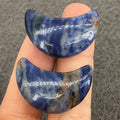 2026 Home Use Gem Rose Quartz Small Sodalite Moon Crystal Moon Pocket Stone Crystals Healing Stone