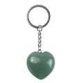 DIY Hot sale factory direct aventurine heart shape keychain chakra pendant aventurine crystals