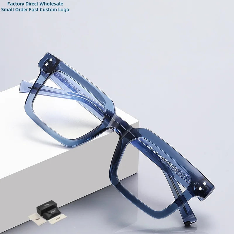 Best-Selling TR90 Unisex Solid Full-Rim Small Square Optical Anti-Blue Light Flat Eyeglasses Frames for Middle East Customers
