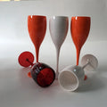 Champagne Flute Custom Colored Plastic PC champagne Cups Reusable Acrylic Goblet champagne Flutes Glass