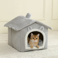 Hovicaed Exclusive Deluxe Foldable Detachable Puppy Cave Sofa Bed Extra Small Dog Medium Cat Washable Pet House