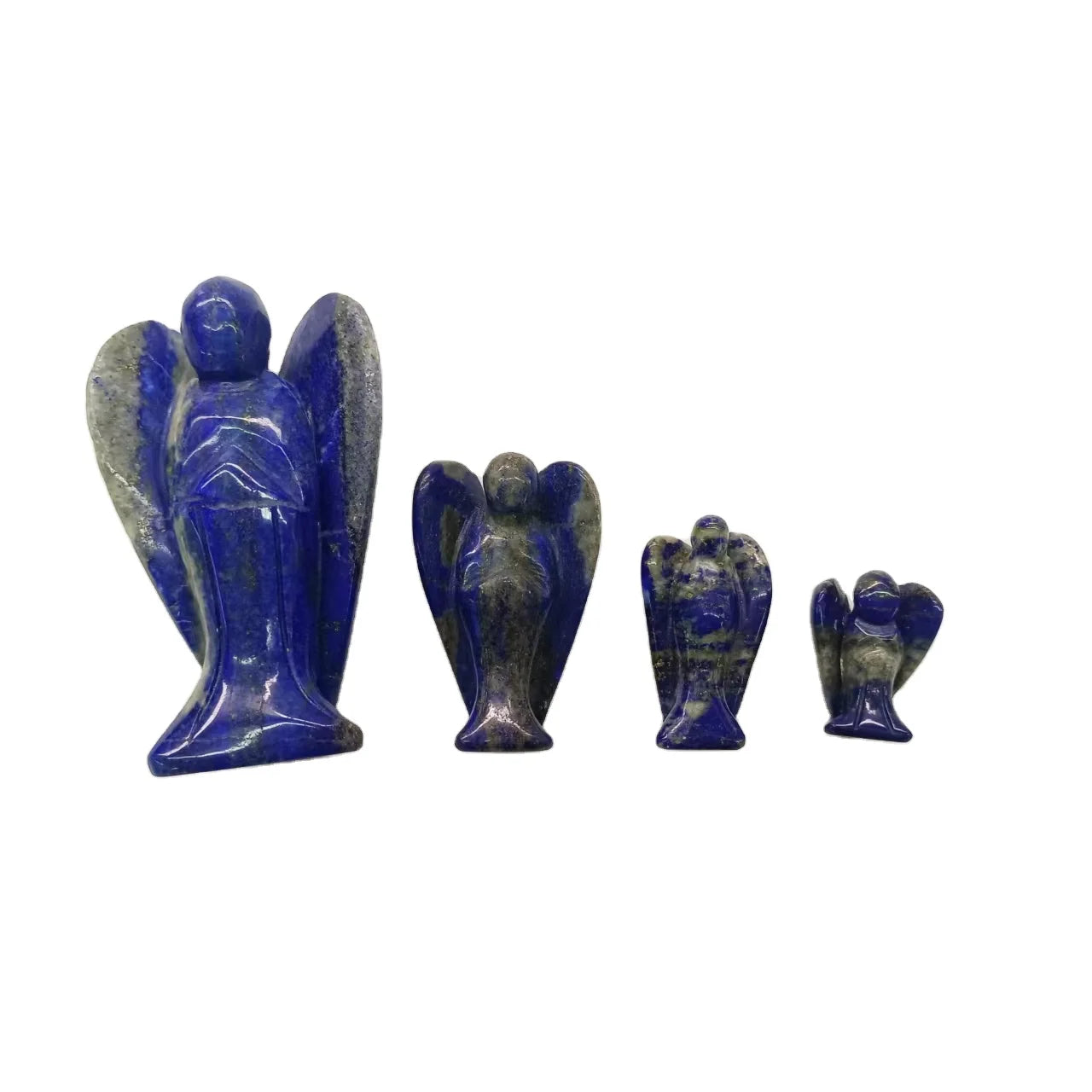 Wholesale Healing Crystal Crafts Carvings Natural Lapis Lazuli  Angel Crystal Angel for Gift