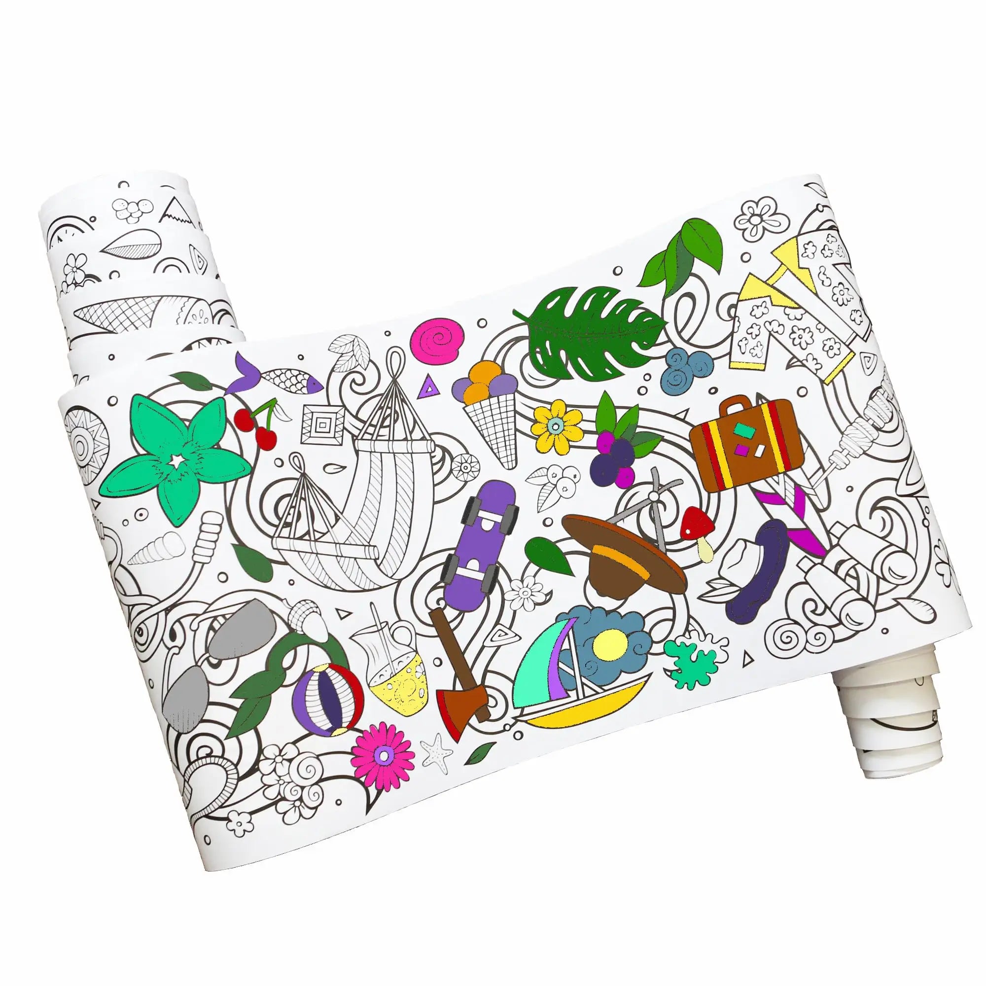 Customized DIY Offset Paper Roll for Children's Drawing & Graffiti 300x30cm Custom Logo & Color Options