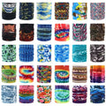 Wholesale Custom Microfiber Elastic Seamless Neck Gaiter Scarf Stretchy Tube Bandana Sport Headwear for Men Women Polyester