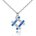 Bulk Order 925 Sterling Silver CZ Necklace for Women Rhodium Plated Zirconia Pendant Wholesaler