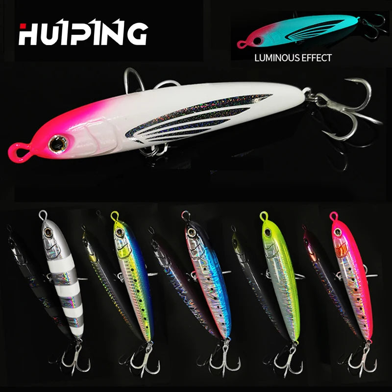 Fast Sinking Stickbait Pencil Fishing Lures 105mm 40g Wobbler Artificial Hard Bait for Sea Tuna Fishing Lure