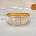 Hypoallergenic Stainless Steel Gold Plated Bracelet Chunky Rectangle Shell Bracelet Bangle for Women Pulseras Y Brazaletes