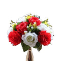 New Design 15-Head Artificial Rose Flower Bouquet Wedding Decoration for Christmas Mother's Day Easter-Rose Flower Ball