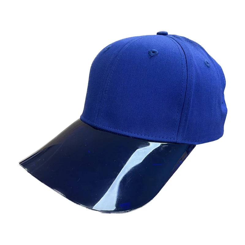 Custom Sports Colorful Plastic TPU Visor SPF 50 Adult Soft Comfortable navy Baseball Caps