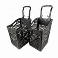 RH-BPR68-TSA  505*390*910mm  68L  Supermarket Rolling Basket Pull Shopping Basket