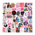 50Pcs New Feminist Girl Woman Motivational Slogan Graffiti Stickers for Laptop Notebook Phone Waterproof Girl Power Sticker